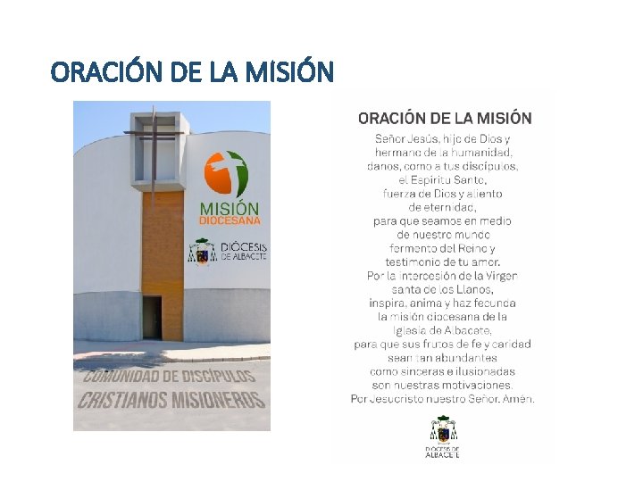 ORACIÓN DE LA MISIÓN 