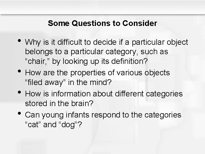 Some Questions to Consider • Why is it difficult to decide if a particular Some Questions to Consider • Why is it difficult to decide if a particular