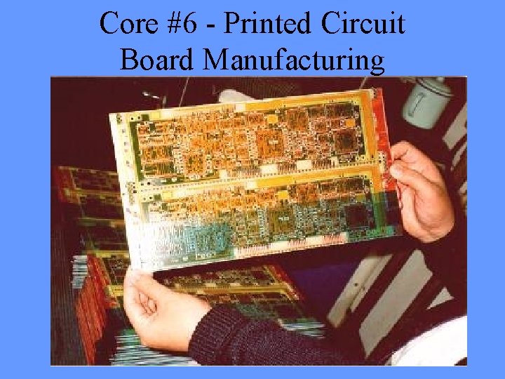 Core #6 - Printed Circuit Board Manufacturing Core #6 - Printed Circuit Board Manufacturing