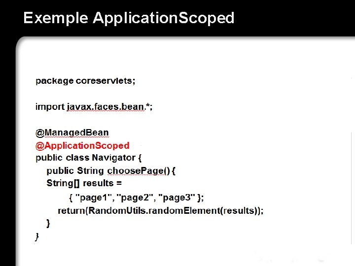 Exemple Application. Scoped 