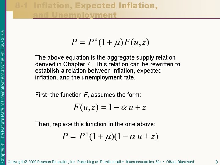 Chapter 8: The Natural Rate of Unemployment and the Phillips Curve 8 -1 Inflation,