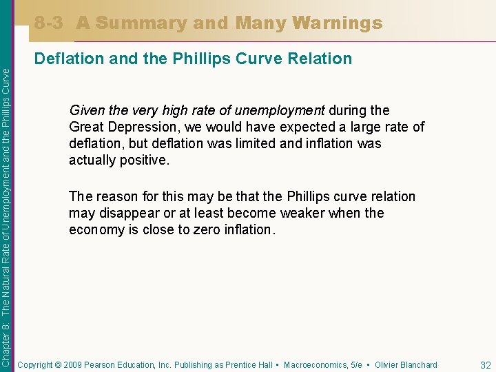 8 -3 A Summary and Many Warnings Chapter 8: The Natural Rate of Unemployment