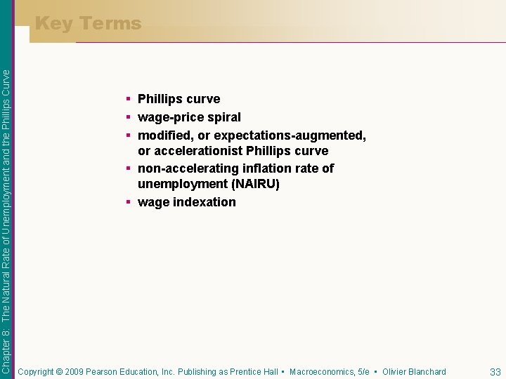Chapter 8: The Natural Rate of Unemployment and the Phillips Curve Key Terms §