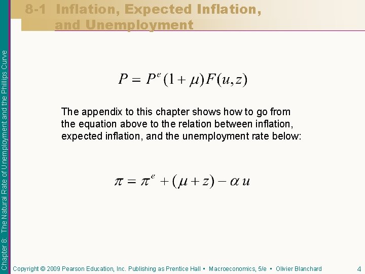 Chapter 8: The Natural Rate of Unemployment and the Phillips Curve 8 -1 Inflation,
