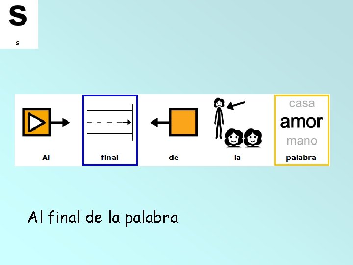 Al final de la palabra 