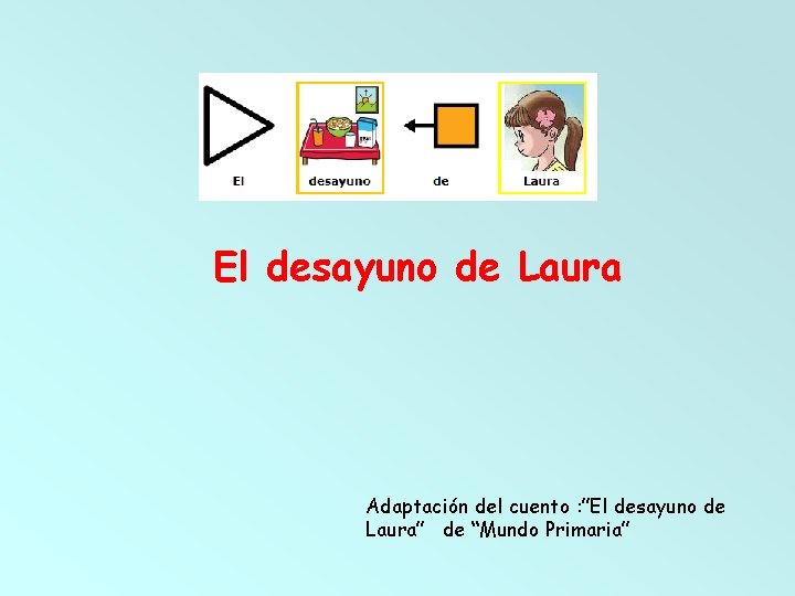 El desayuno de Laura Adaptación del cuento : ”El desayuno de Laura” de “Mundo