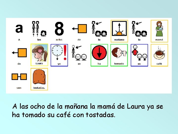 A las ocho de la mañana la mamá de Laura ya se ha tomado