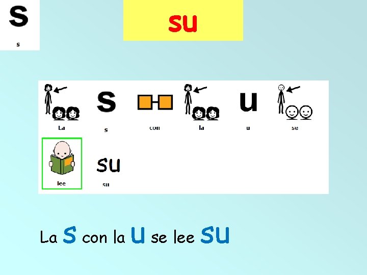 su La s con la u se lee su 