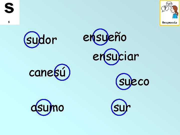 sudor canesú asumo ensueño ensuciar sueco sur 