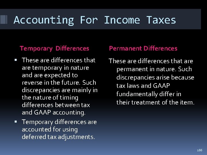 Accounting For Income Taxes Temporary Differences Permanent Differences These are differences that are temporary Accounting For Income Taxes Temporary Differences Permanent Differences These are differences that are temporary