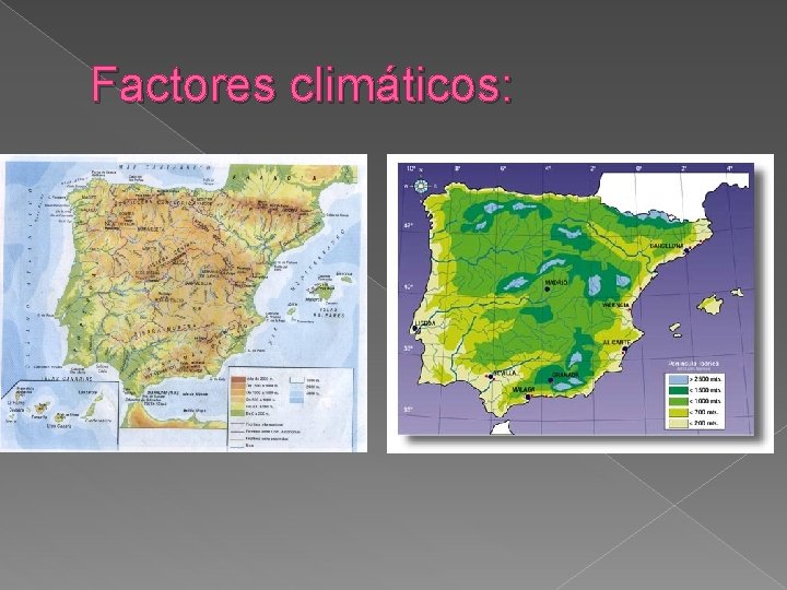 Factores climáticos: 