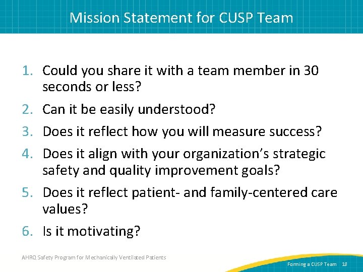 Mission Statement for CUSP Team 1. Could you share it with a team member