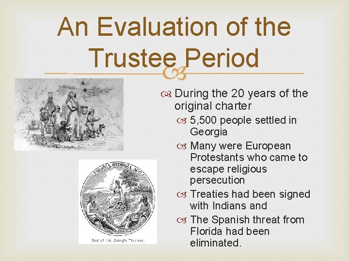 An Evaluation of the Trustee Period During the 20 years of the original charter