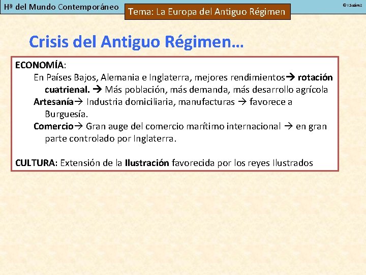 Hª del Mundo Contemporáneo Tema: La Europa del Antiguo Régimen Crisis del Antiguo Régimen…
