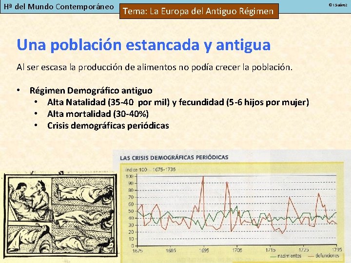 Hª del Mundo Contemporáneo Tema: La Europa del Antiguo Régimen Una población estancada y