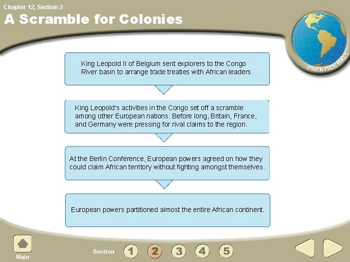Chapter 12, Section 2 A Scramble for Colonies King Leopold II of Belgium sent