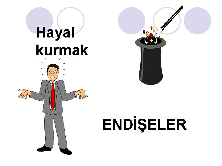 Hayal kurmak ENDİŞELER 