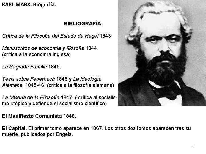 KARL MARX. Biografía. BIBLIOGRAFÍA. Crítica de la Filosofía del Estado de Hegel 1843 Manuscritos KARL MARX. Biografía. BIBLIOGRAFÍA. Crítica de la Filosofía del Estado de Hegel 1843 Manuscritos