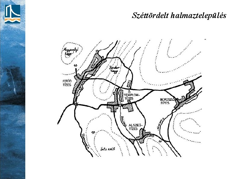 Széttördelt halmaztelepülés 