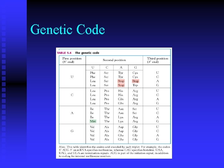 Genetic Code 