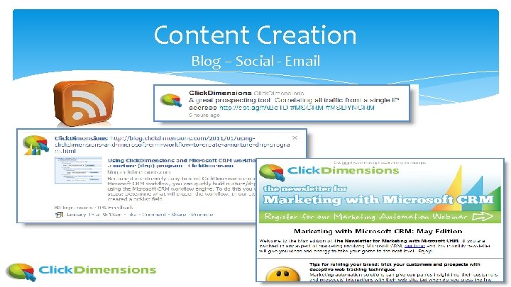Content Creation Blog – Social - Email 