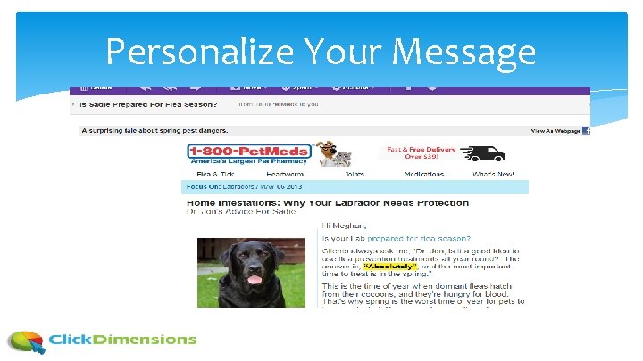 Personalize Your Message 
