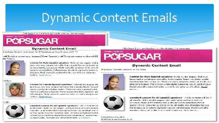 Dynamic Content Emails 