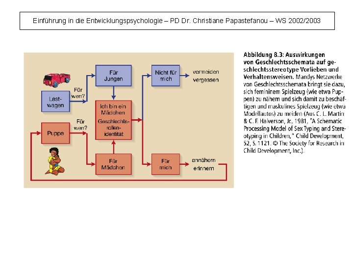 Einführung in die Entwicklungspsychologie – PD Dr. Christiane Papastefanou – WS 2002/2003 