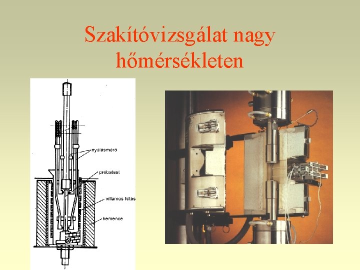 Szakítóvizsgálat nagy hőmérsékleten 