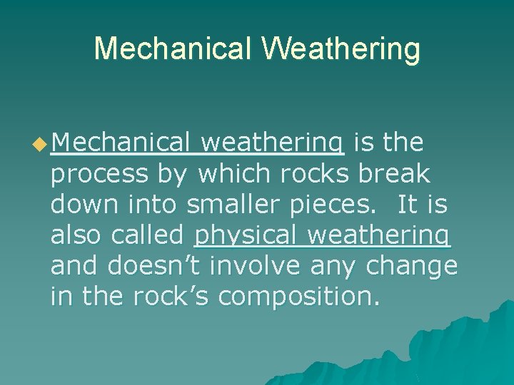 Guided Notes About Weathering Section 7 1 Weathering