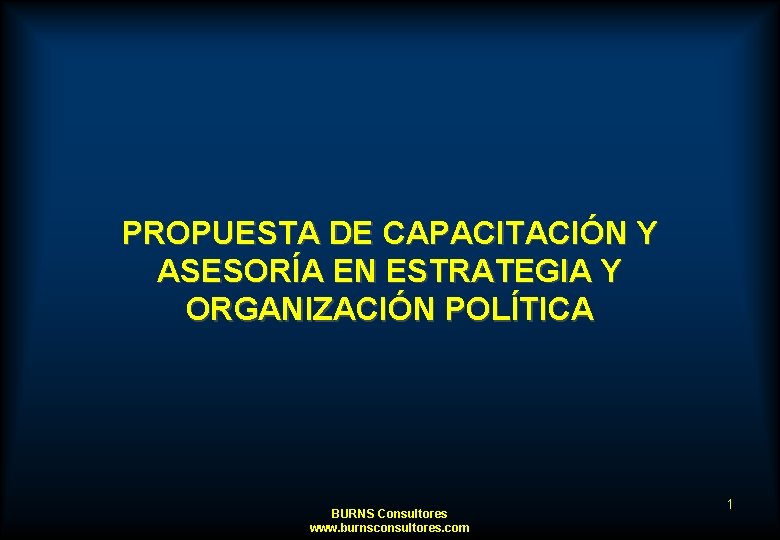 PROPUESTA DE CAPACITACIN Y ASESORA EN ESTRATEGIA Y