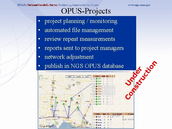 OPUS-Projects project planning / monitoring automated file management review repeat measurements reports sent to