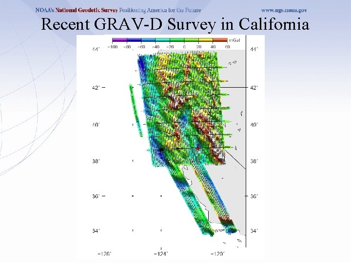 Recent GRAV-D Survey in California 