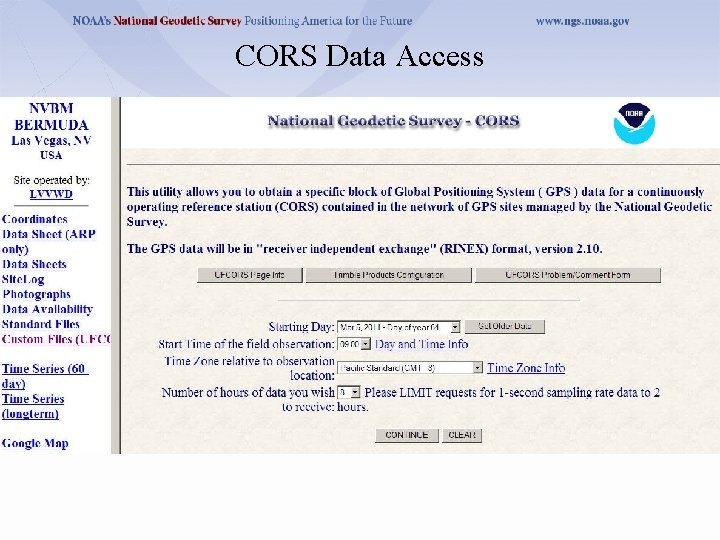 CORS Data Access 