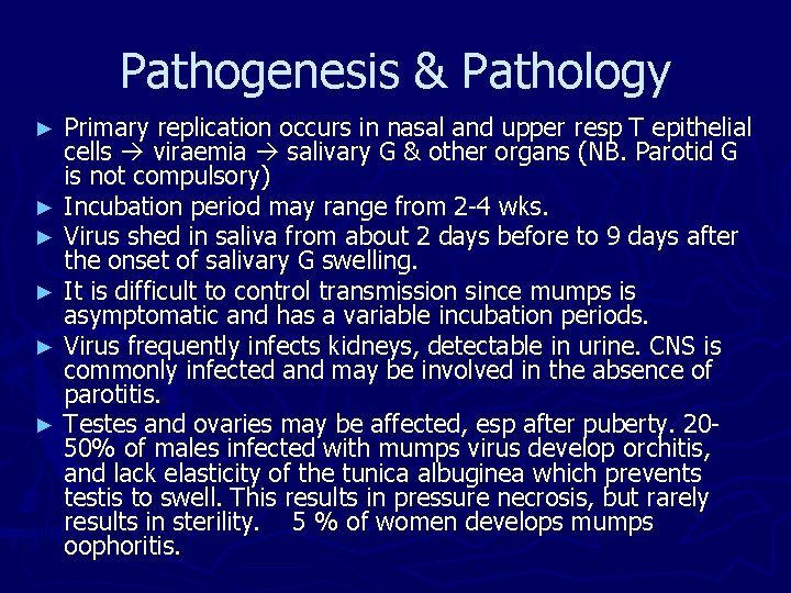 Pathogenesis & Pathology ► ► ► Primary replication occurs in nasal and upper resp Pathogenesis & Pathology ► ► ► Primary replication occurs in nasal and upper resp