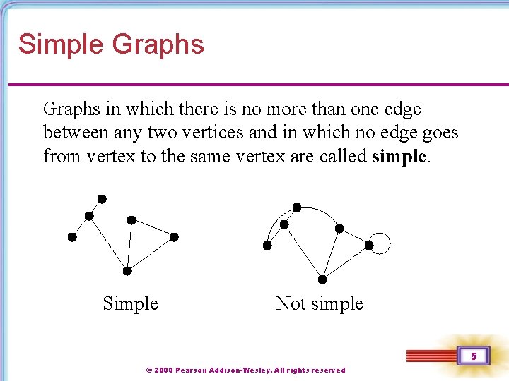 Simple Graphs in which there is no more than one edge between any two