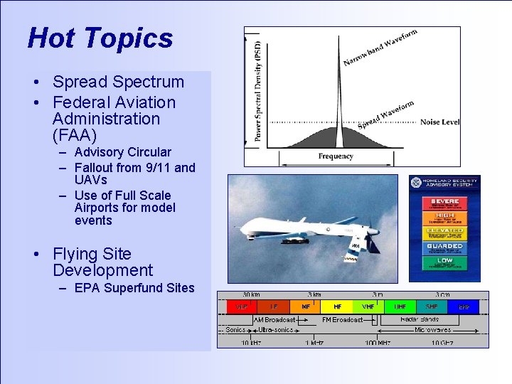 Hot Topics • Spread Spectrum • Federal Aviation Administration (FAA) – Advisory Circular –