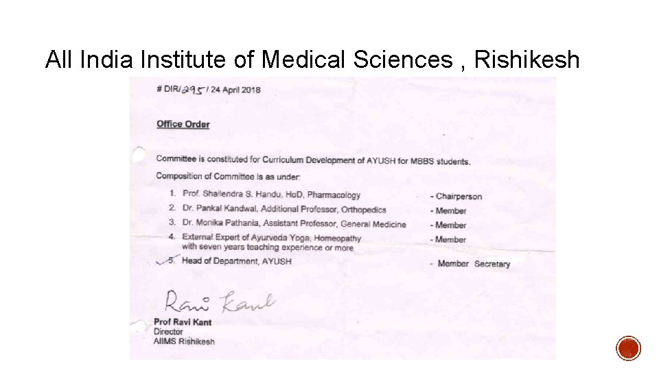 All India Institute of Medical Sciences , Rishikesh 