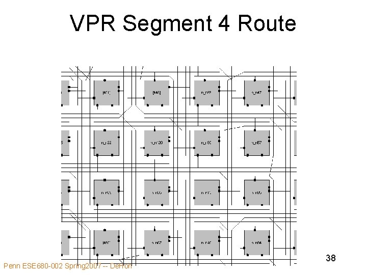 VPR Segment 4 Route Penn ESE 680 -002 Spring 2007 -- De. Hon 38