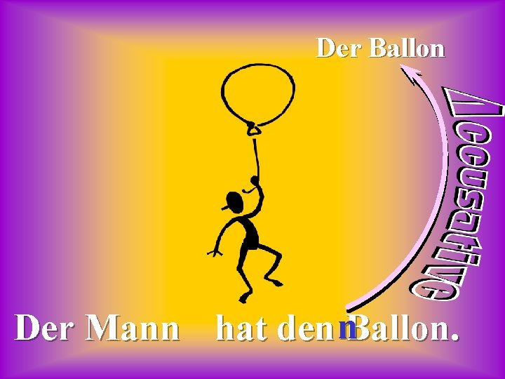 Der Ballon Der Mann hat den n. Ballon. 