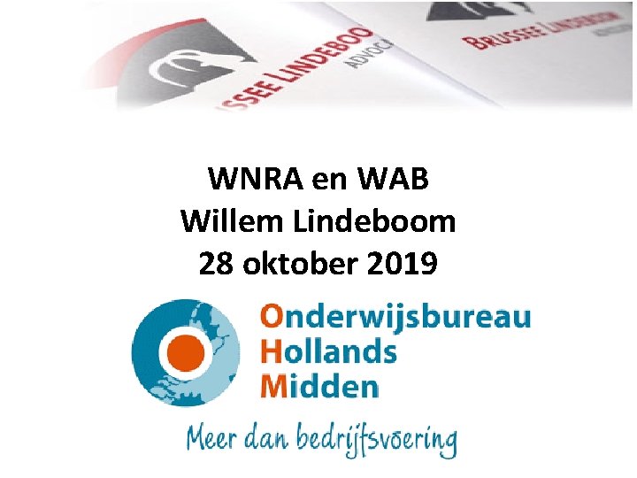 WNRA en WAB Willem Lindeboom 28 oktober 2019 