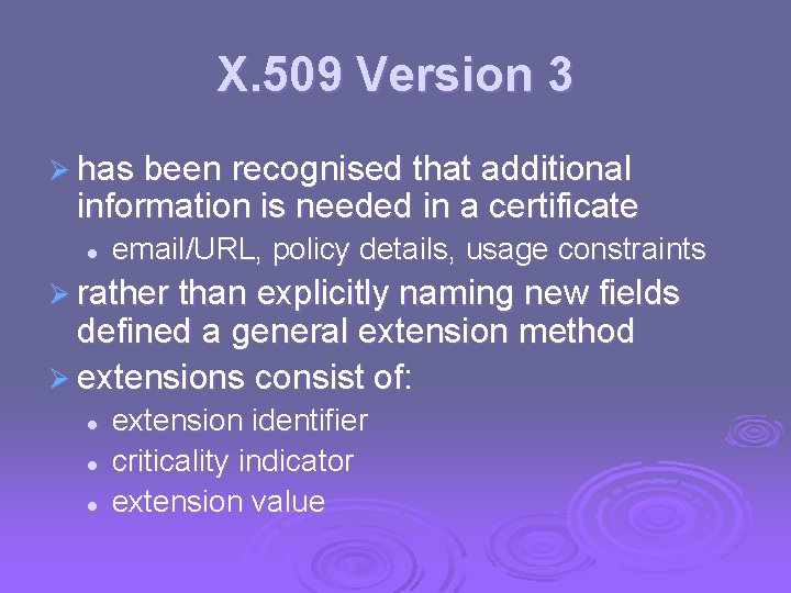 Cryptography and Network Security Chapter 14 Fifth Edition
