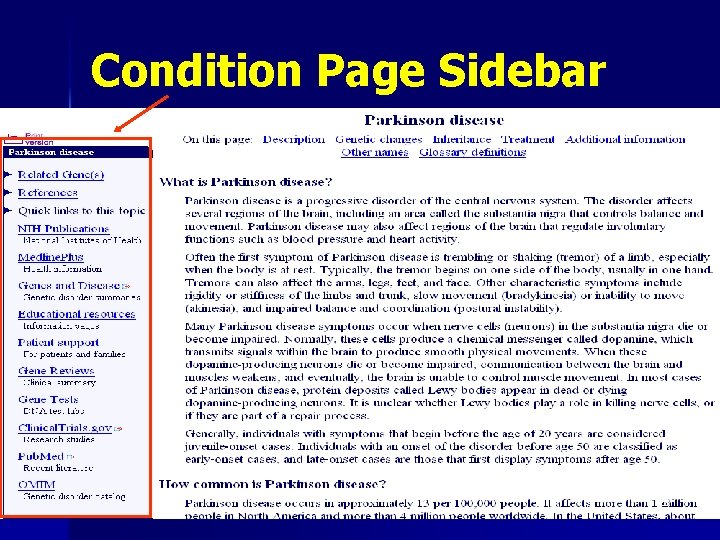 Condition Page Sidebar 23 