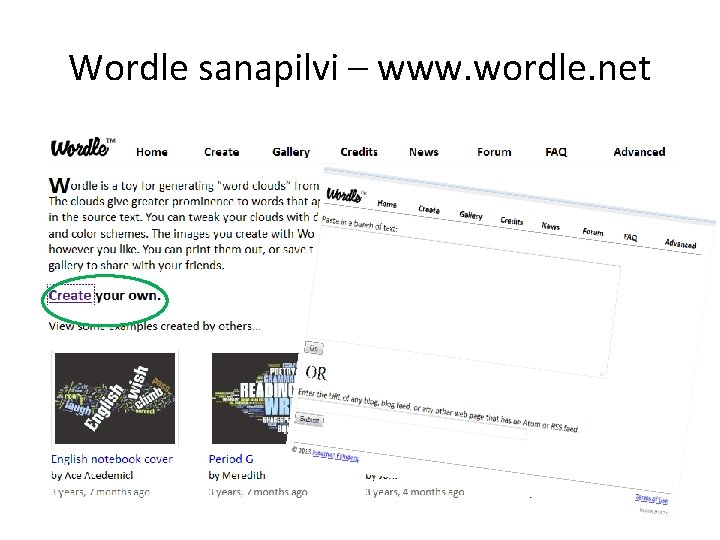 Wordle sanapilvi – www. wordle. net 