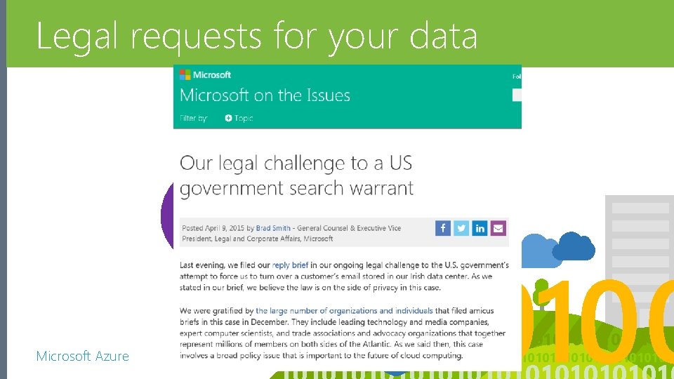 Legal requests for your data No Back Doors We will fight legal demands for Legal requests for your data No Back Doors We will fight legal demands for