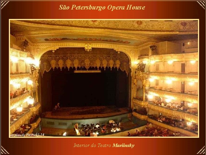 São Petersburgo Opera House Interior do Teatro Mariinsky 