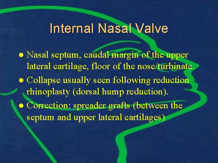 Internal Nasal Valve Nasal septum, caudal margin of the upper lateral cartilage, floor of