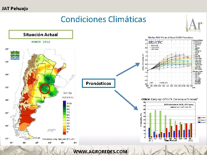 JAT Pehuajo Condiciones Climáticas Situación Actual Pronósticos WWW. AGROREDES. COM 