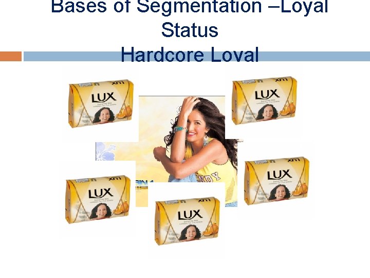 Bases of Segmentation –Loyal Status Hardcore Loyal 