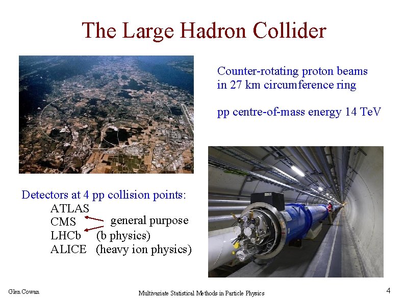 The Large Hadron Collider Counter-rotating proton beams in 27 km circumference ring pp centre-of-mass